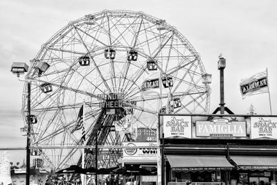 Luna Park Wonder Wheel by Philippe Hugonnard framed wall art