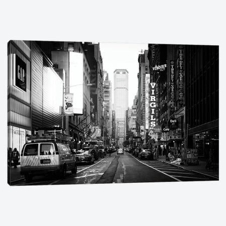 Times Square At Nightfall Canvas Print #PHD1265} by Philippe Hugonnard Canvas Wall Art