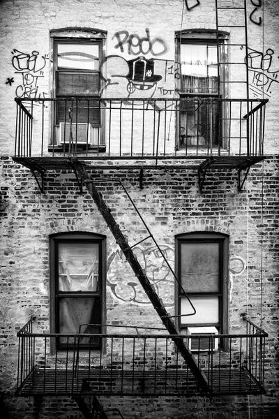 Black Manhattan: New York Facade I by Philippe Hugonnard