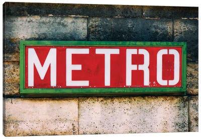 Paris Metro I Canvas Art Print - Paris Photography