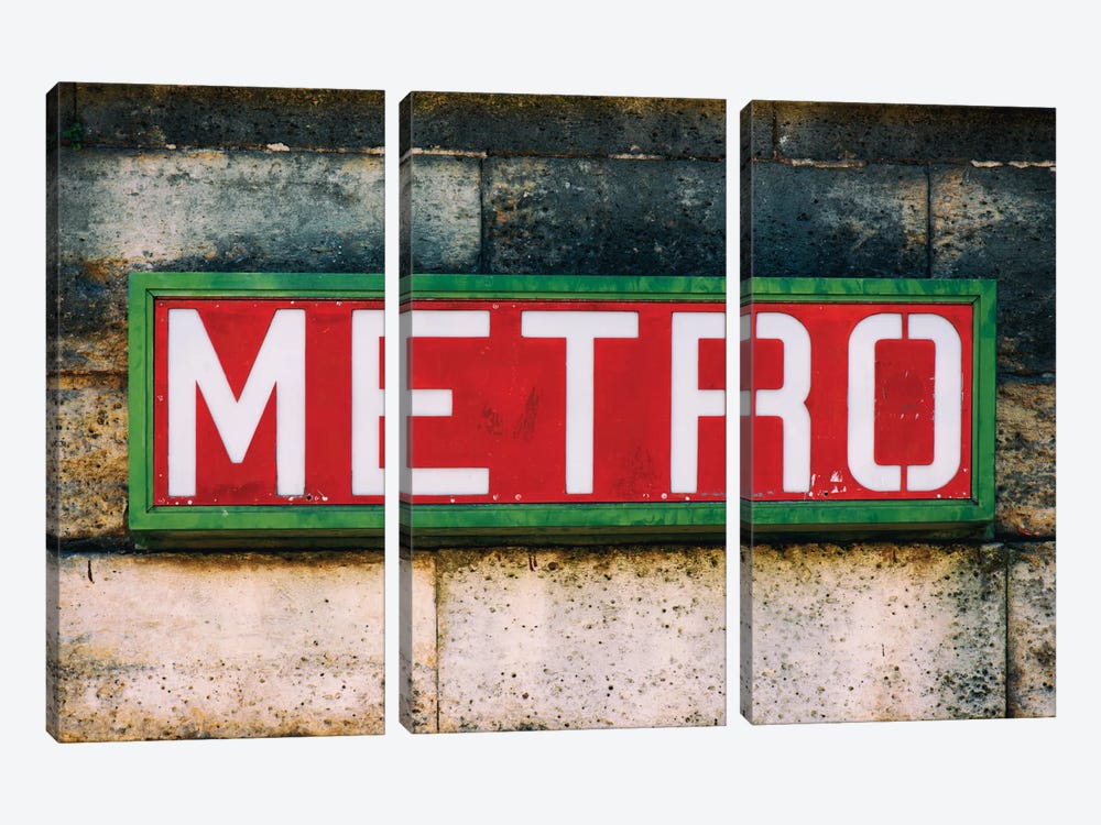 Paris Metro I by Philippe Hugonnard 3-piece Art Print
