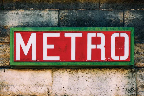 Trains: Paris Metro I by Philippe Hugonnard