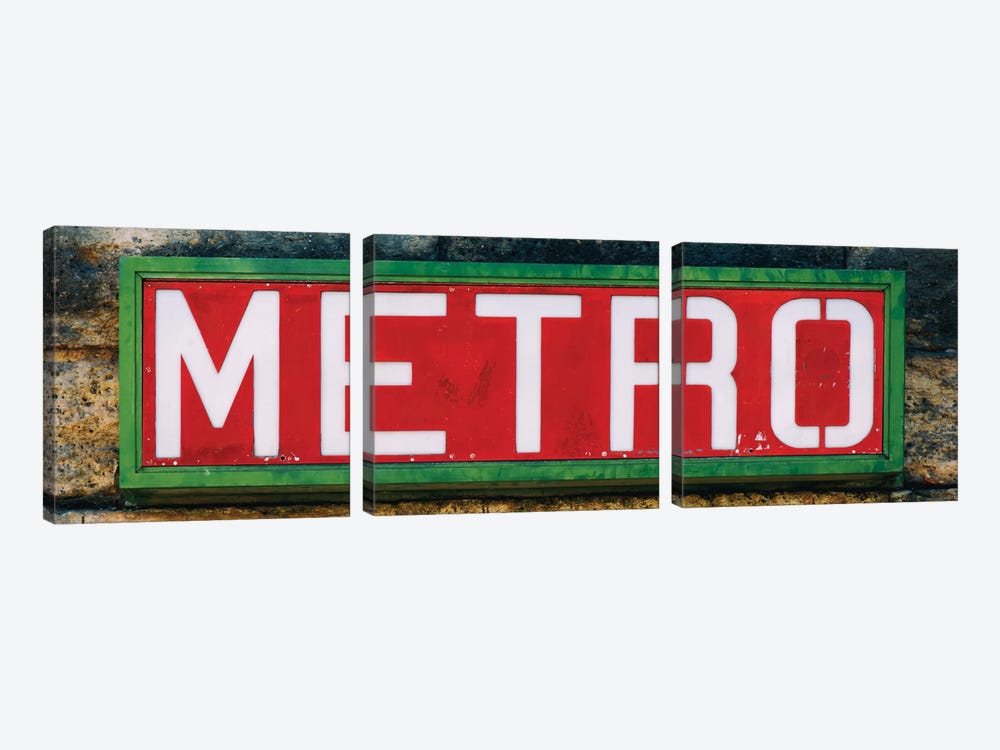 Paris Metro II by Philippe Hugonnard 3-piece Canvas Art