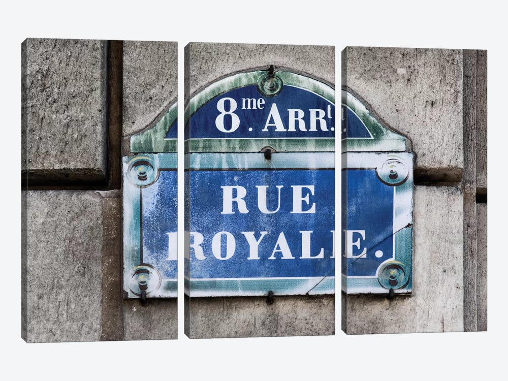 Rue Royale by Philippe Hugonnard 3-piece Canvas Artwork