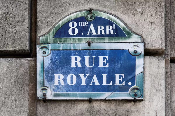 Signs: Rue Royale by Philippe Hugonnard