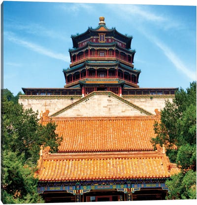 Summer Palace I Canvas Art Print - Pagodas