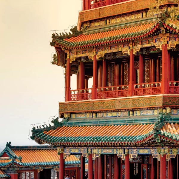 Philippe Hugonnard: Sunset on the Temple by Philippe Hugonnard