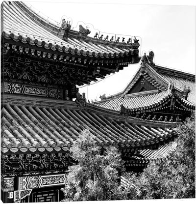 Temple Roofs Canvas Art Print - China 10Mkm2