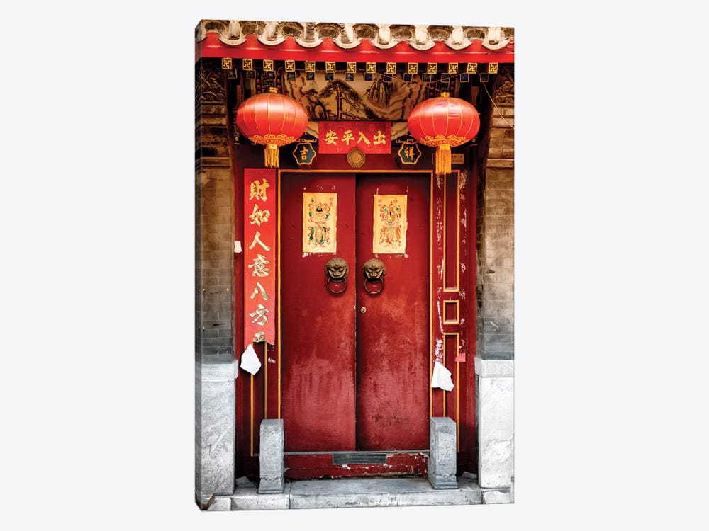 Traditional Red Door by Philippe Hugonnard 1-piece Art Print
