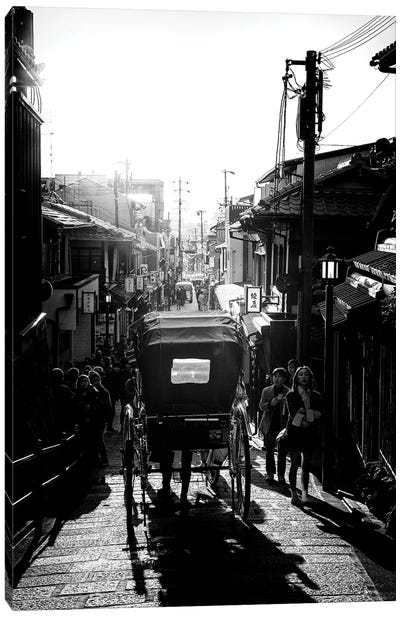 Kyoto Urban Scene Canvas Art Print - Carriage & Wagon Art