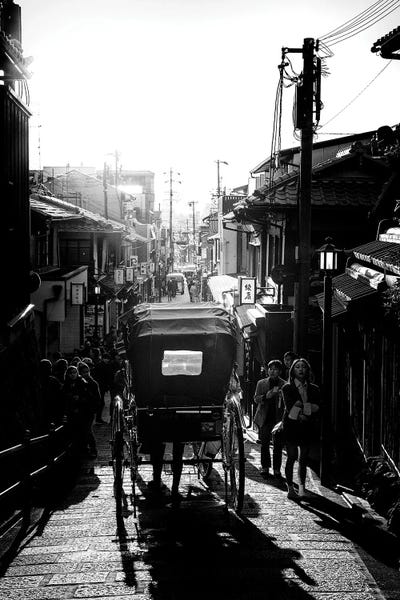 Carriages & Wagons: Kyoto Urban Scene by Philippe Hugonnard