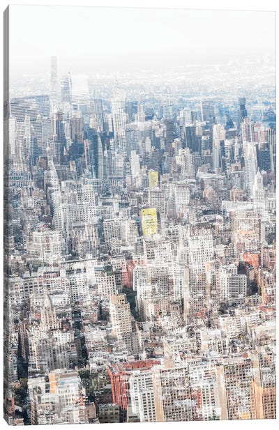 Urban Abstraction - NYC Downtown Canvas Art Print - Urban Abstraction