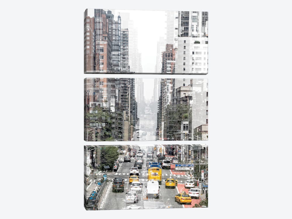 Urban Abstraction - Downtown by Philippe Hugonnard 3-piece Art Print