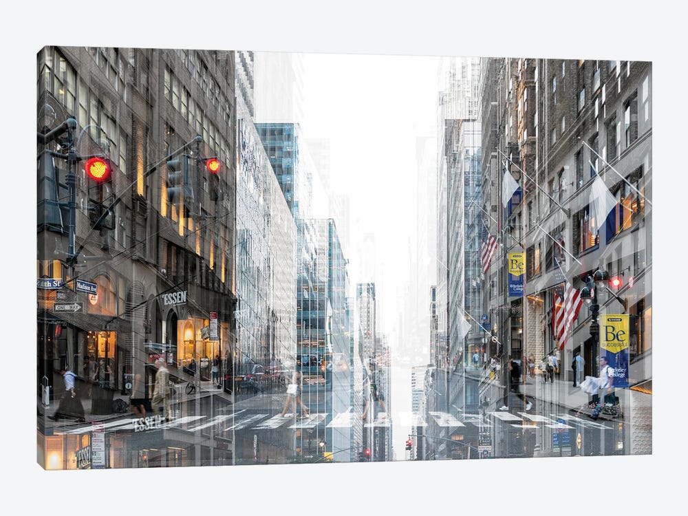 Urban Abstraction - Madison Avenue by Philippe Hugonnard 1-piece Canvas Art