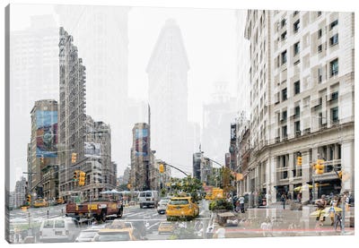 Urban Abstraction - 5th Ave Canvas Art Print