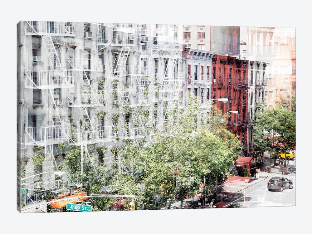 Urban Abstraction - NYC Facades by Philippe Hugonnard 1-piece Canvas Wall Art