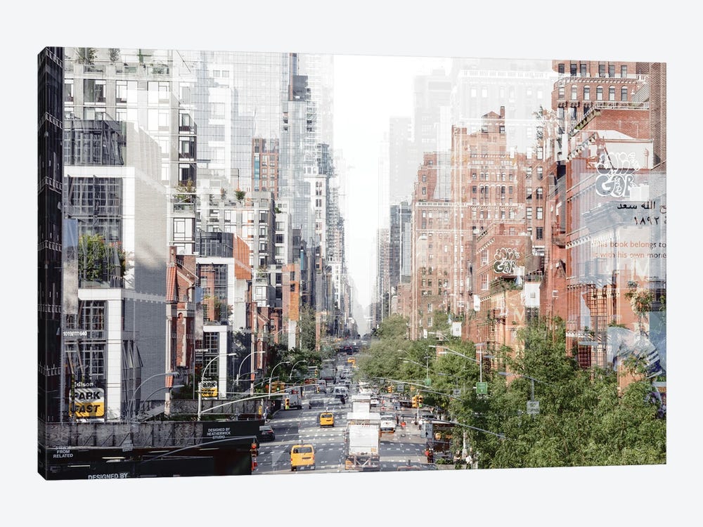 Urban Abstraction - Manhattan Buildings by Philippe Hugonnard 1-piece Art Print