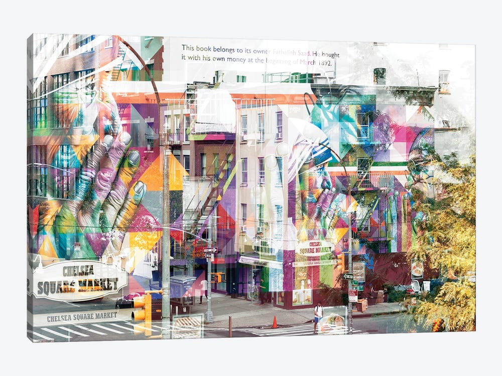 Urban Abstraction - Chelsea Square Market by Philippe Hugonnard 1-piece Canvas Artwork