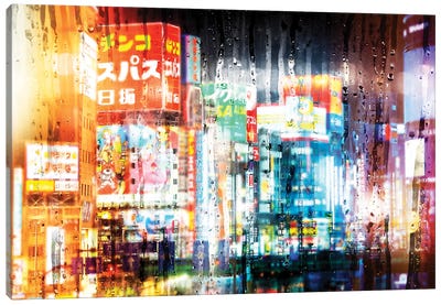 Behind The Window - Shinjuku Canvas Art Print - Tokyo Art