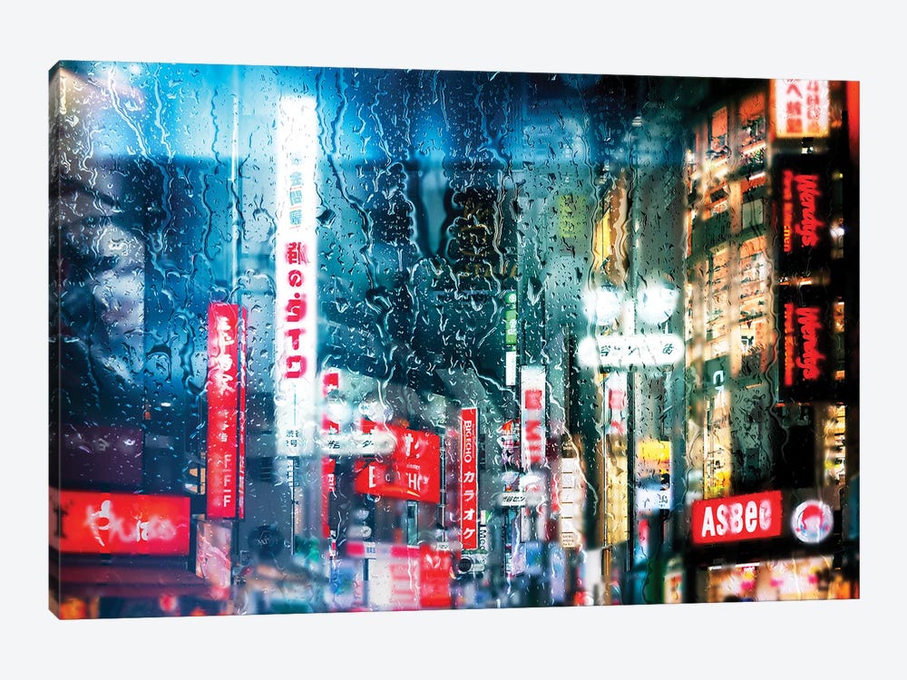 Behind The Window - Shibuya District by Philippe Hugonnard 1-piece Canvas Art Print