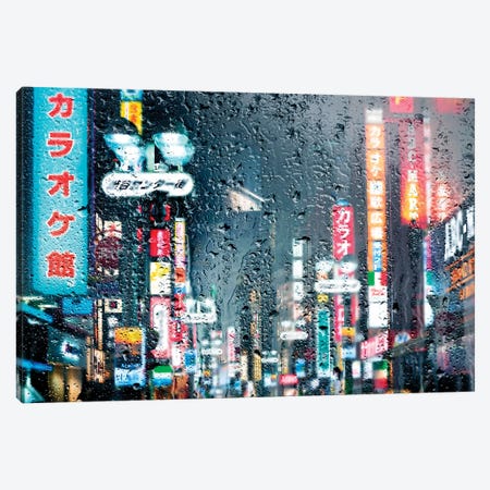 Behind The Window - Shibuya Tokyo Canvas Print #PHD1459} by Philippe Hugonnard Canvas Art