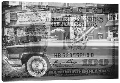 Manhattan Dollars - Cadillac Canvas Art Print - Manhattan Dollars