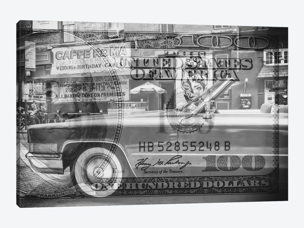 Manhattan Dollars - Cadillac by Philippe Hugonnard 1-piece Canvas Print