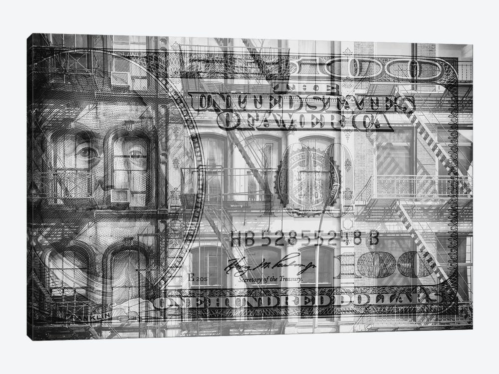 Manhattan Dollars - Soho by Philippe Hugonnard 1-piece Canvas Wall Art