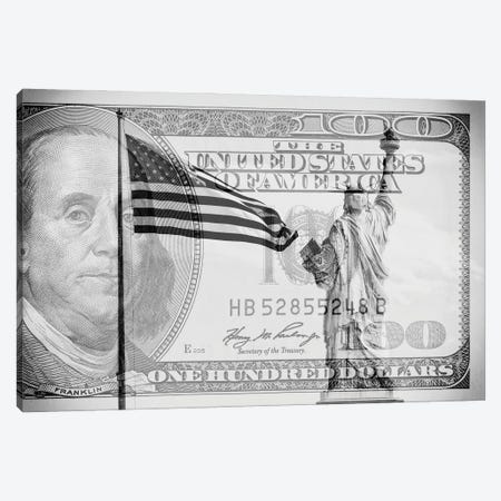 Manhattan Dollars - Liberty Canvas Print #PHD1464} by Philippe Hugonnard Canvas Artwork