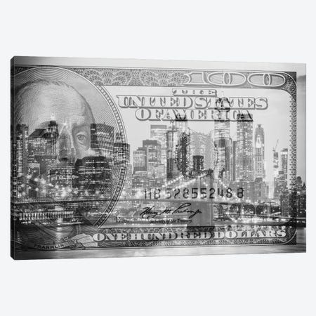 Manhattan Dollars - New York City Canvas Print #PHD1465} by Philippe Hugonnard Canvas Art