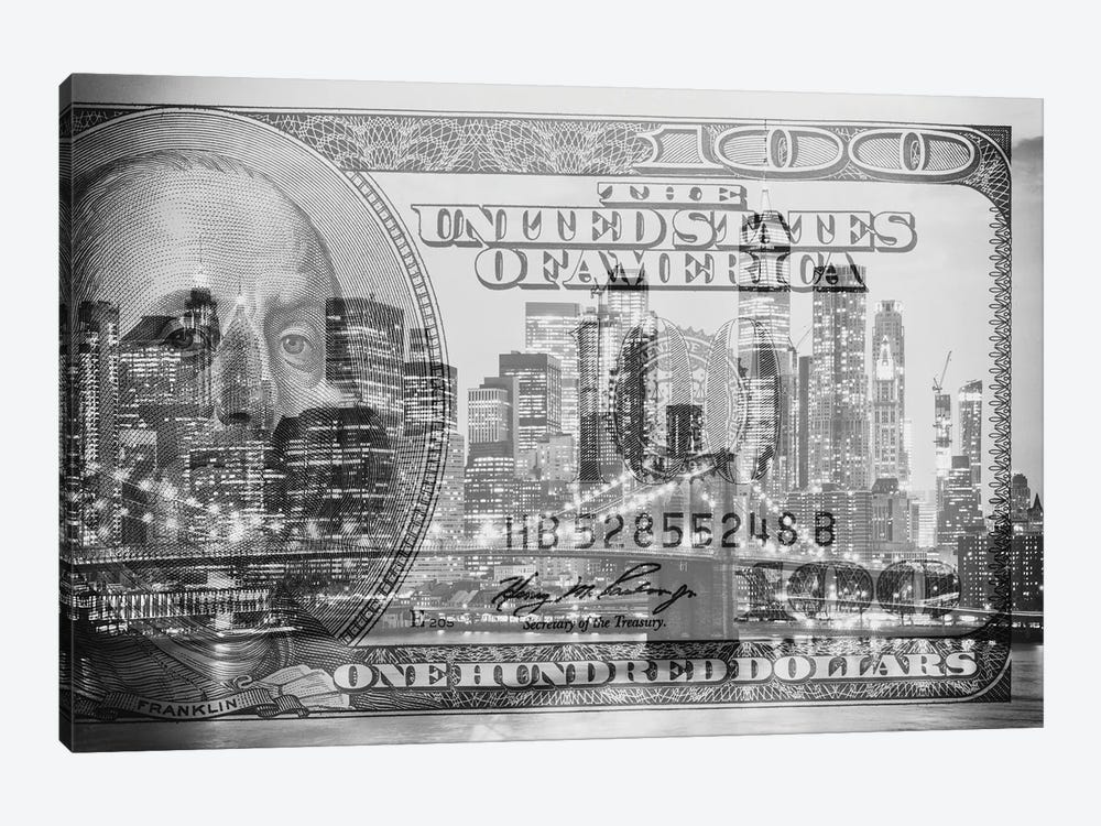 Manhattan Dollars - New York City by Philippe Hugonnard 1-piece Canvas Artwork