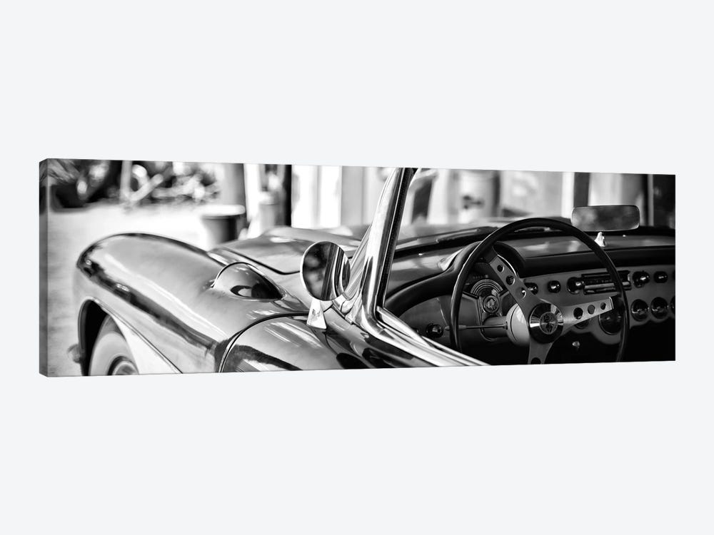 Classic Chevrolet Corvette in B&W by Philippe Hugonnard 1-piece Canvas Print