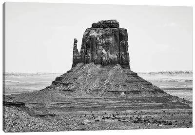 Black Arizona Series - West Mitten Butte Monument Valley Canvas Art Print - Valley Art