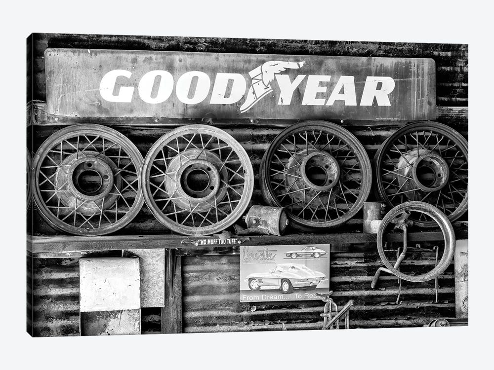 Black Arizona Series - Route 66 Good Year by Philippe Hugonnard 1-piece Canvas Wall Art