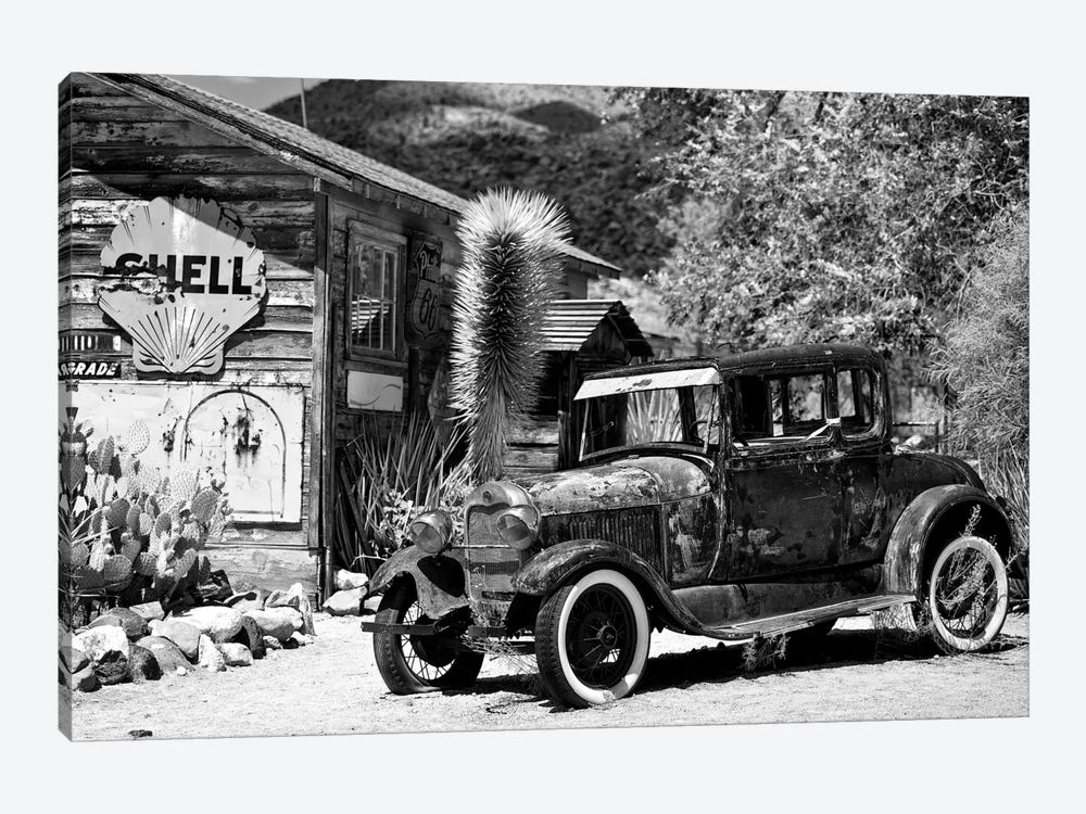 Classic Ford At U.S. Route 66 Fill-Up Station I by Philippe Hugonnard 1-piece Canvas Artwork