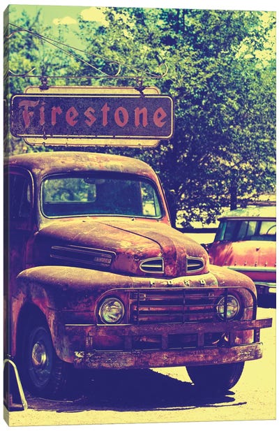 Classic Ford Truck Canvas Art Print - Vintage Styled Photography