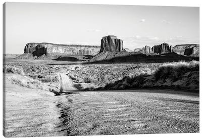 Black Arizona Series - Monument Valley Road Trip Canvas Art Print