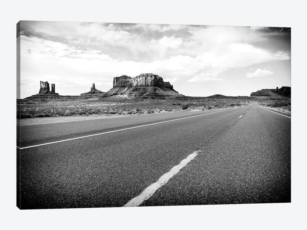 Black Arizona Series - Road To Monument Valley by Philippe Hugonnard 1-piece Canvas Wall Art