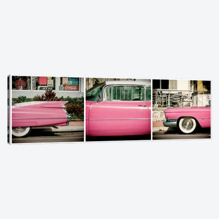 Classic Pink Cadillac Canvas Print #PHD153} by Philippe Hugonnard Canvas Wall Art