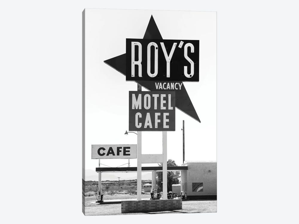 Black Arizona Series - Roy's Motel Route 66 by Philippe Hugonnard 1-piece Canvas Print