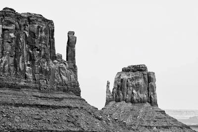 West And East Mitten Butte Monument Valley by Philippe Hugonnard art print