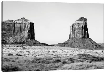 Black Arizona Series - Between Two Rocks Canvas Art Print - All Black Collection