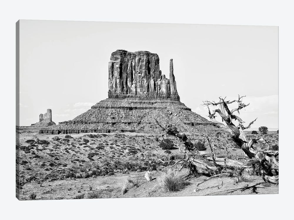 Black Arizona Series - West Mitten Butte Monument Valley II 1-piece Canvas Print