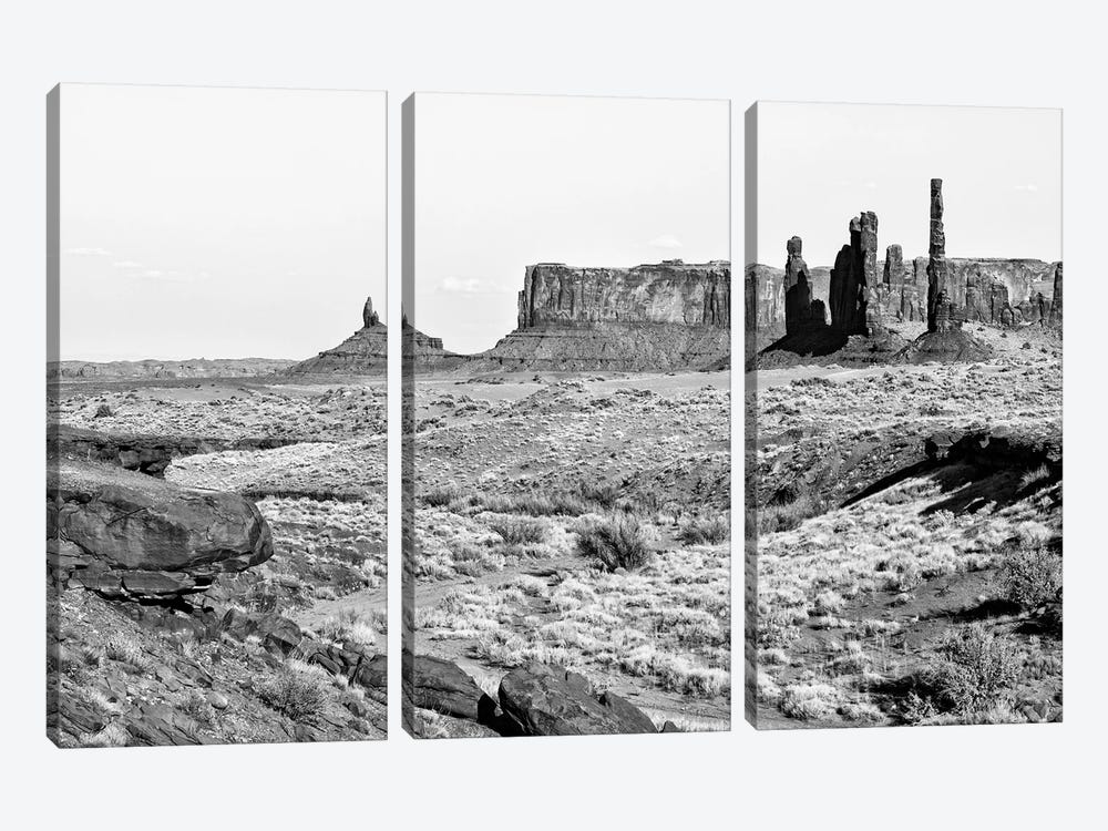 Black Arizona Series - Monument Valley IV by Philippe Hugonnard 3-piece Art Print