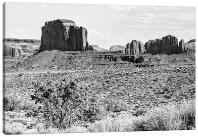 Black Arizona Series - Monument Valley V Canvas Art Print