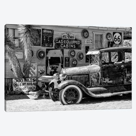Black Arizona Series - Retro Car Route 66 Canvas Print #PHD1597} by Philippe Hugonnard Canvas Wall Art