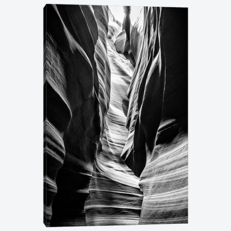 Black Arizona Series - The Antelope Canyon Natural Wonder I Canvas Print #PHD1601} by Philippe Hugonnard Canvas Art Print