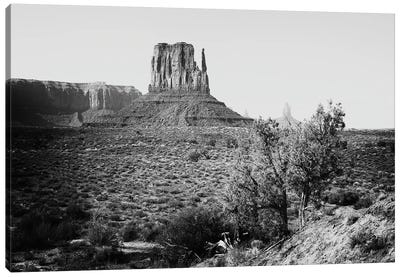 Black Arizona Series - Monument Valley West Mitten Butte III Canvas Art Print