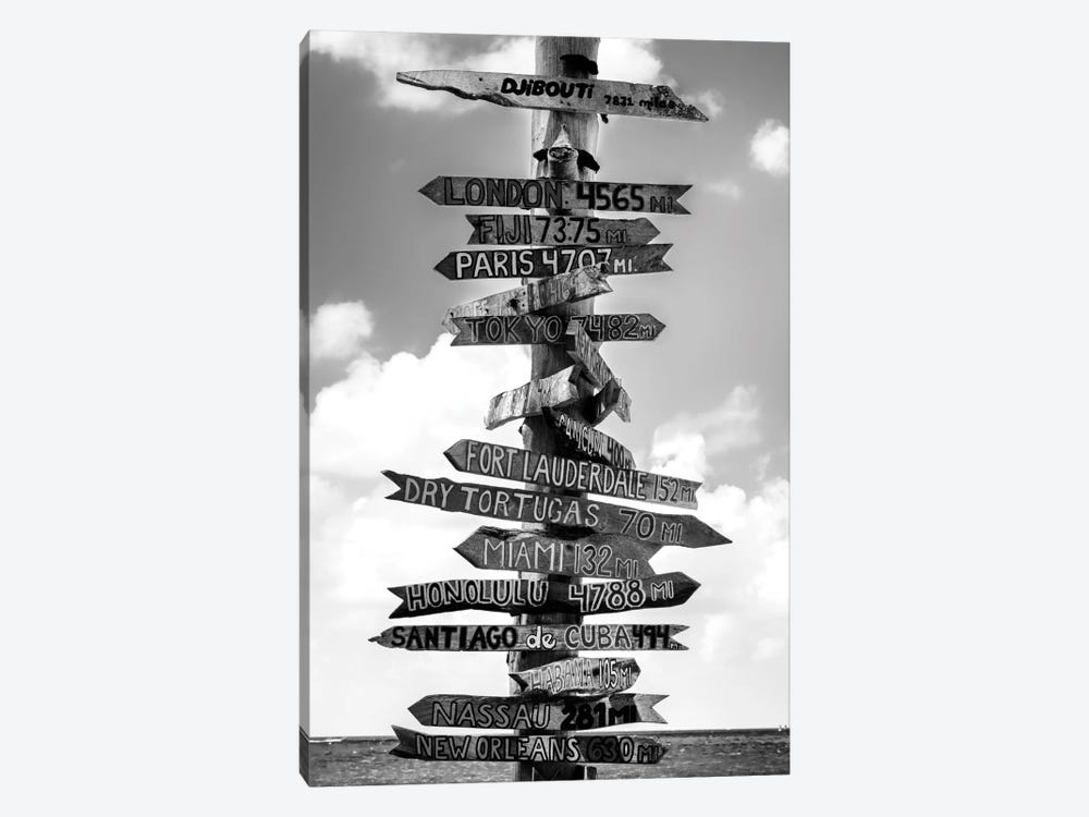 Key West Directional Sign I by Philippe Hugonnard 1-piece Canvas Art Print