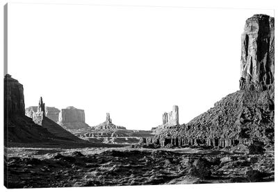 Black Arizona Series - Monument Valley XV Canvas Art Print